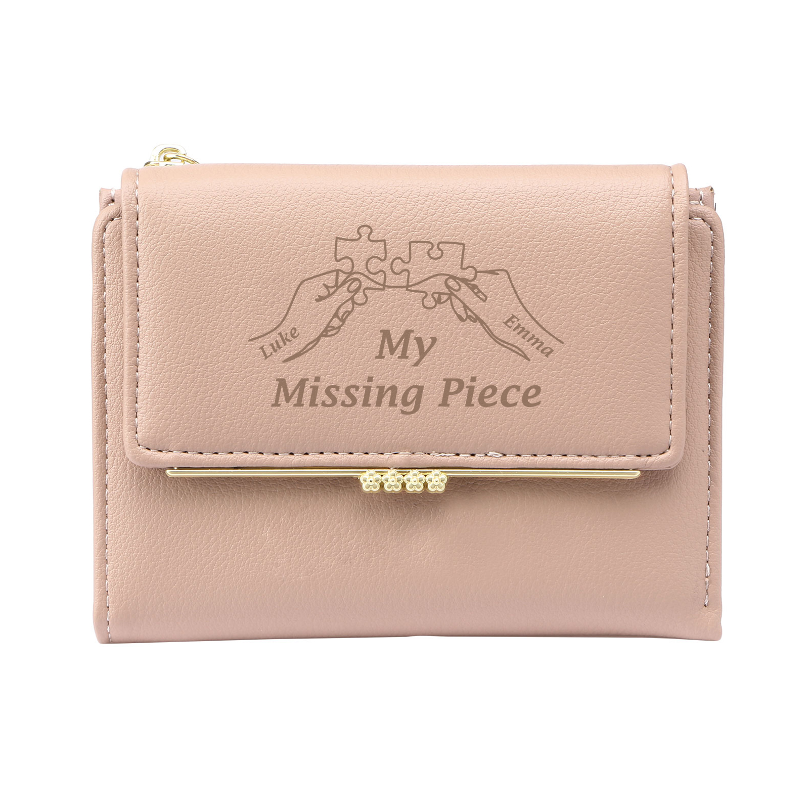 Personalised Women Wallet My Missing Piece Puzzle Design Gift for Her