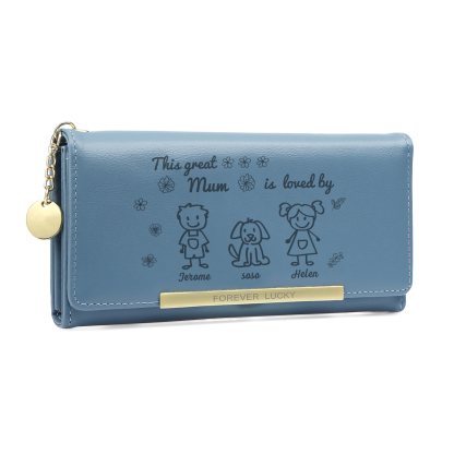 Personalised Women Wallet Purse Leather Custom With 3 Kids/Pets And 3 Names –“This Great Mum Is Loved By"- Mothers' Day Presents For Mum | Jessemade