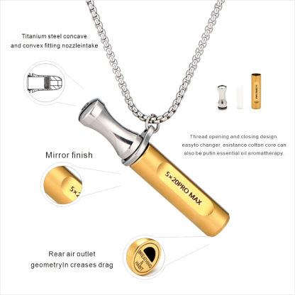 Anxiety Relief Stainless Steel Breathing Necklace