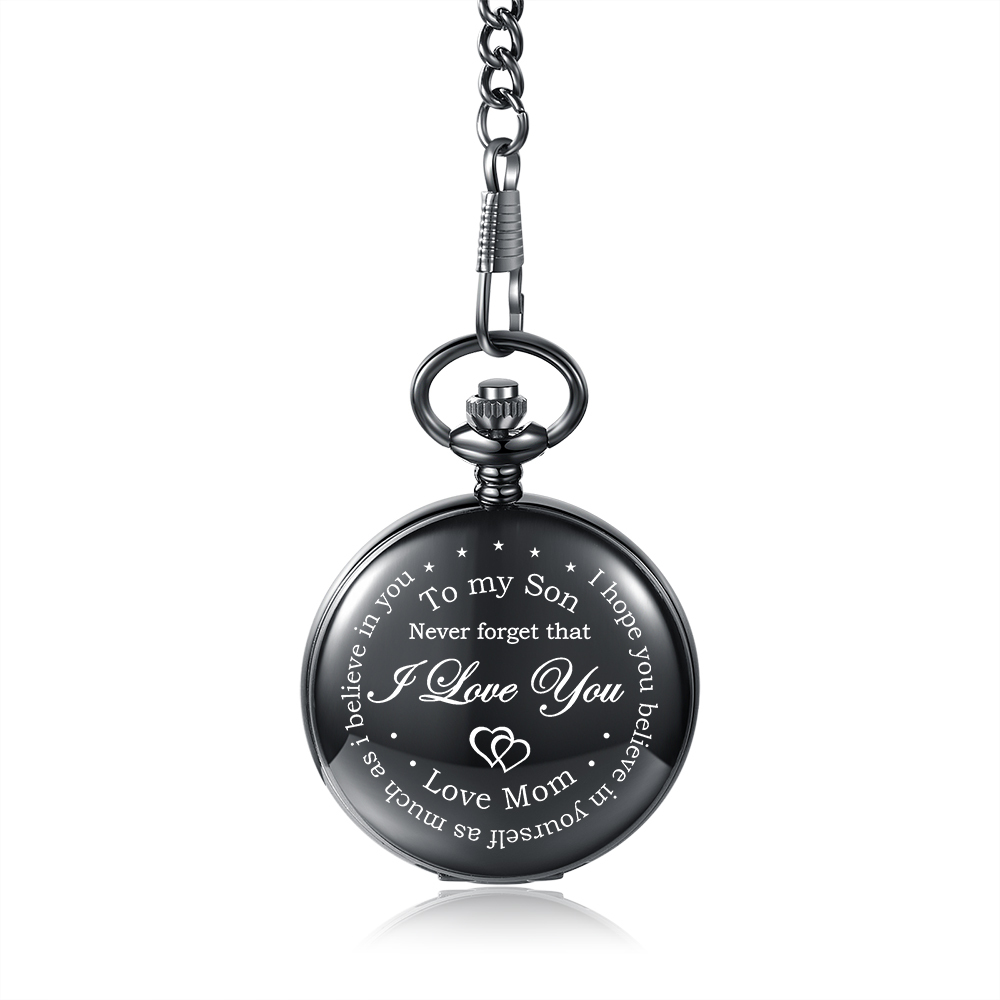 I Can Promise to Love You for The Rest of Mine, Personalised Pocket Watch Gifts For Son-Jessemade AU
