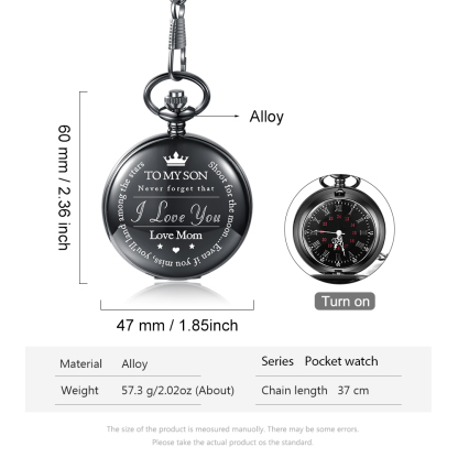 I Can Promise to Love You for The Rest of Mine, Personalised Pocket Watch Gifts For Son-Jessemade AU