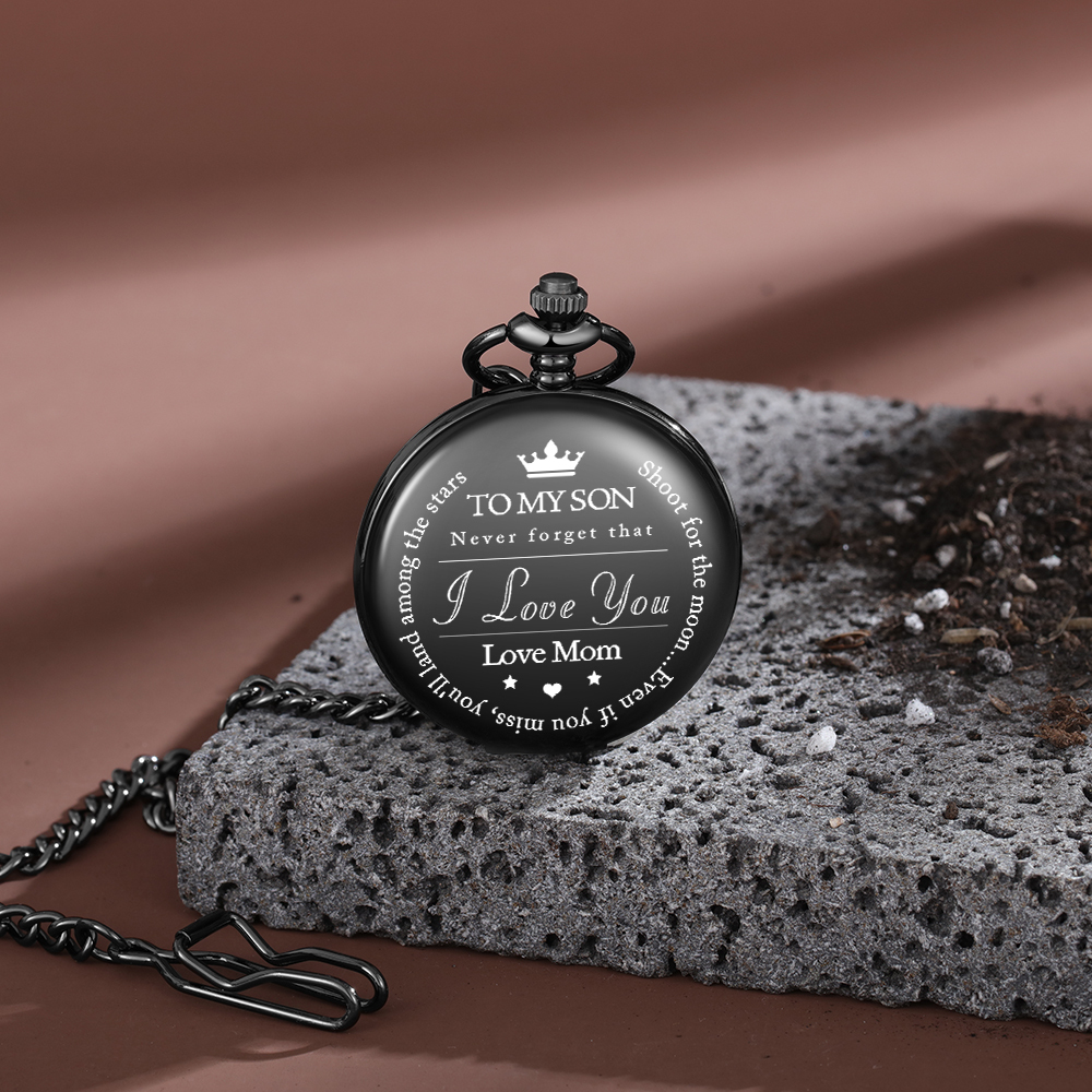 I Can Promise to Love You for The Rest of Mine, Personalised Pocket Watch Gifts For Son-Jessemade AU