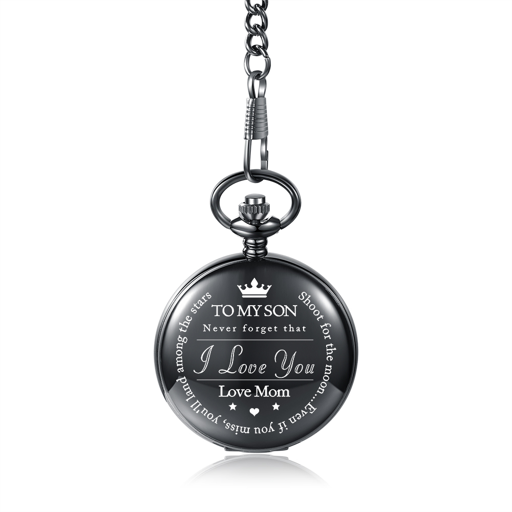 I Can Promise to Love You for The Rest of Mine, Personalised Pocket Watch Gifts For Son-Jessemade AU