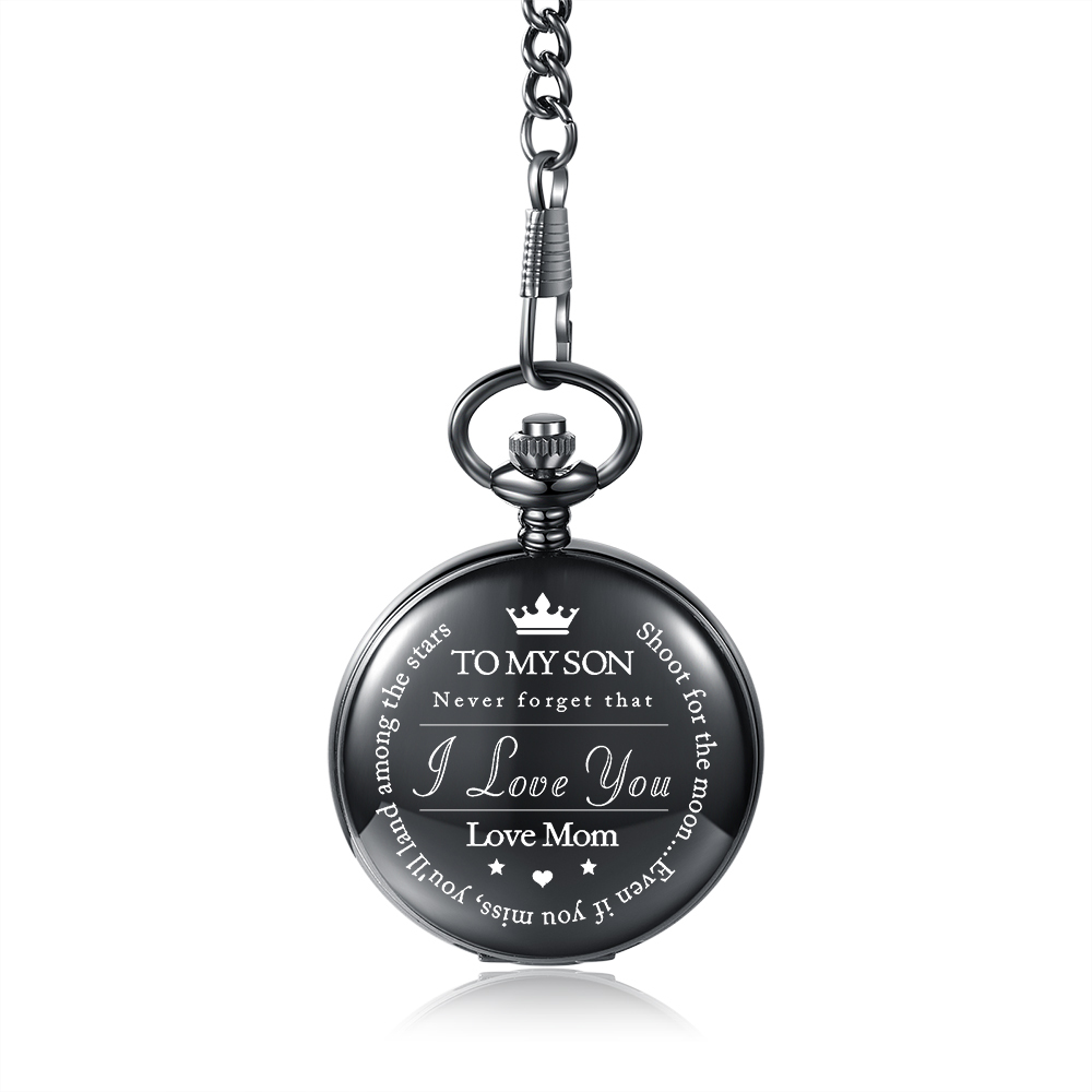 I Can Promise to Love You for The Rest of Mine, Personalised Pocket Watch Gifts For Son-Jessemade AU
