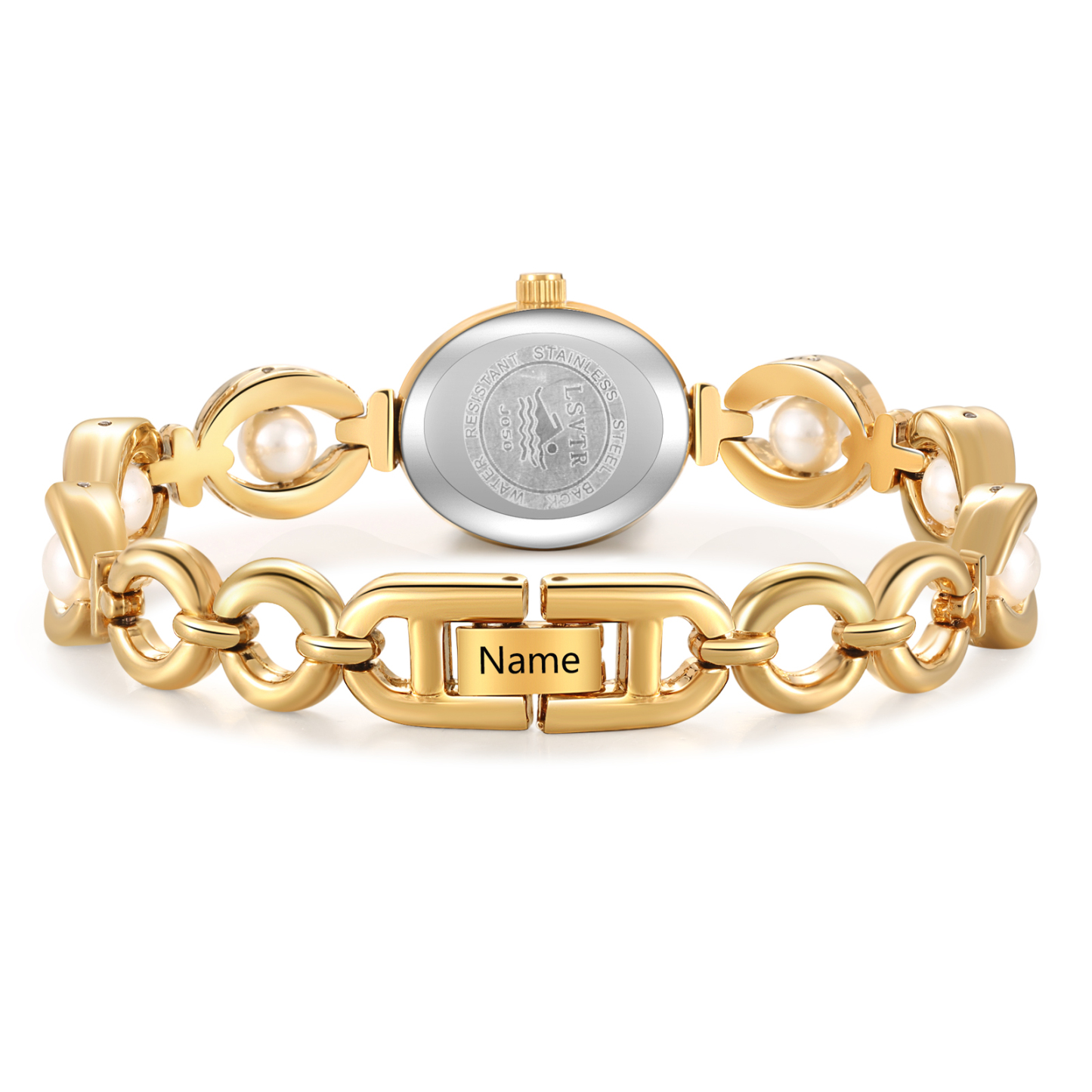 Personalized Women Watch Engraved 1 Name Gold for Her | Jessemade-Jessemade AU