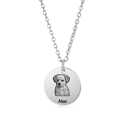 Personalised Necklace with 1-3 Photos and Pet Names – Keepsake Gift for Pets | Jessemade