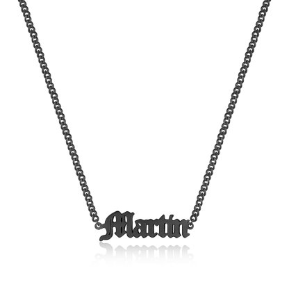 Customisable Gothic Name Necklace, 1-5 Names