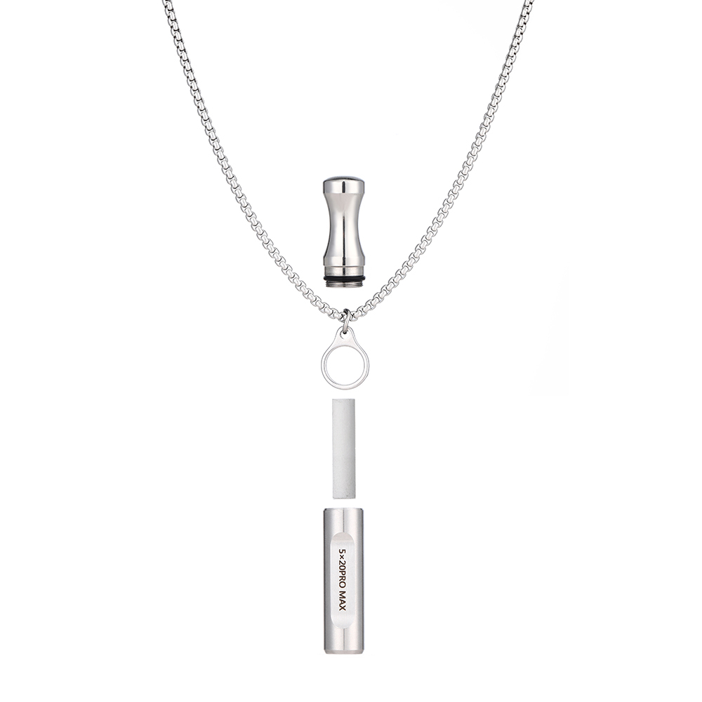 Anxiety Relief Stainless Steel Breathing Necklace
