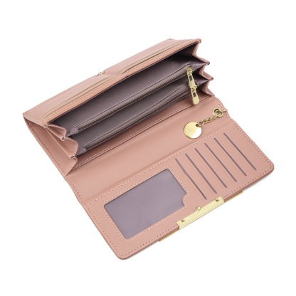 Personalised PU Leather Wallet Birthflower Name Womens Purse Gift for Her