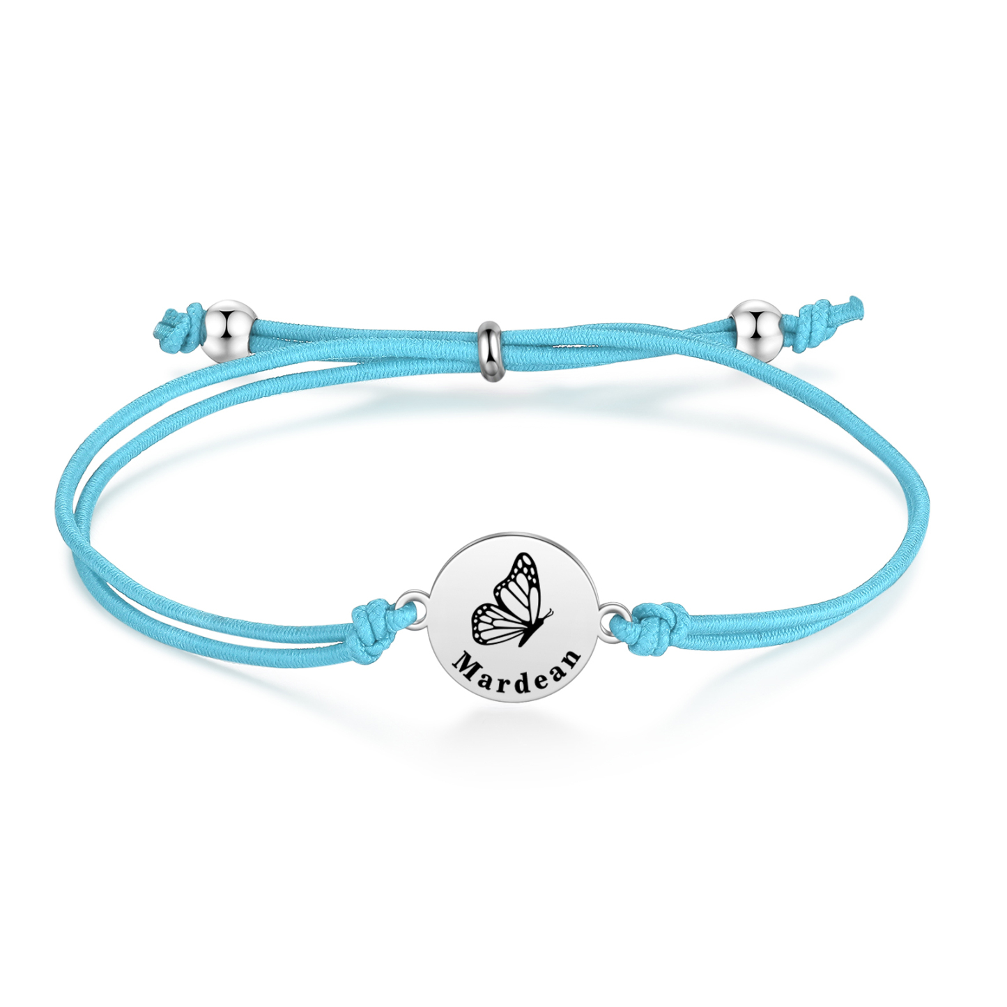 2 Pcs Bracelet Set Custom Names Butterfly Bracelets Back To School Gift for Daughter Granddaughter-Jessemade AU