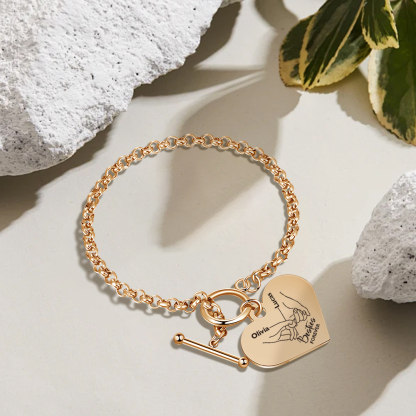 Personalised Pinky Promise Besties Forever Bracelet Custom 2 Names Gift Set for Friends-Jessemade AU