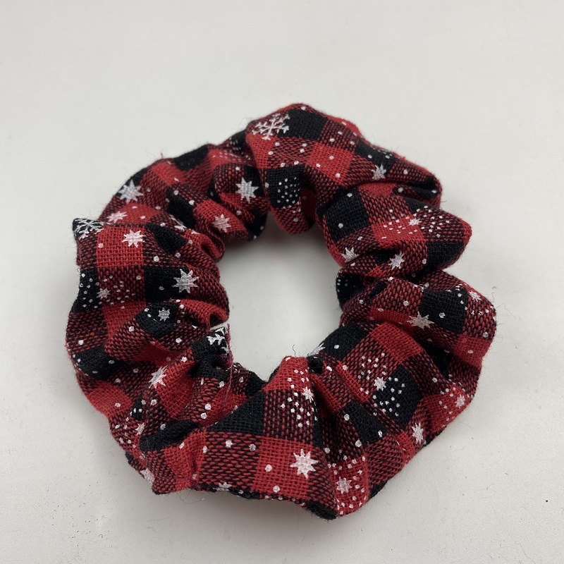 Christmas Scrunchie Set Festive Hair Ties for Holiday Cheer
