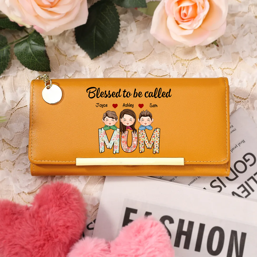 Custom Name Wallet for Mum or Grandma – Personalised Gift in Multiple Colours | Jessemade