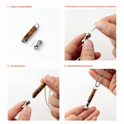 Breathing Necklace Stress Relief Meditation Necklace