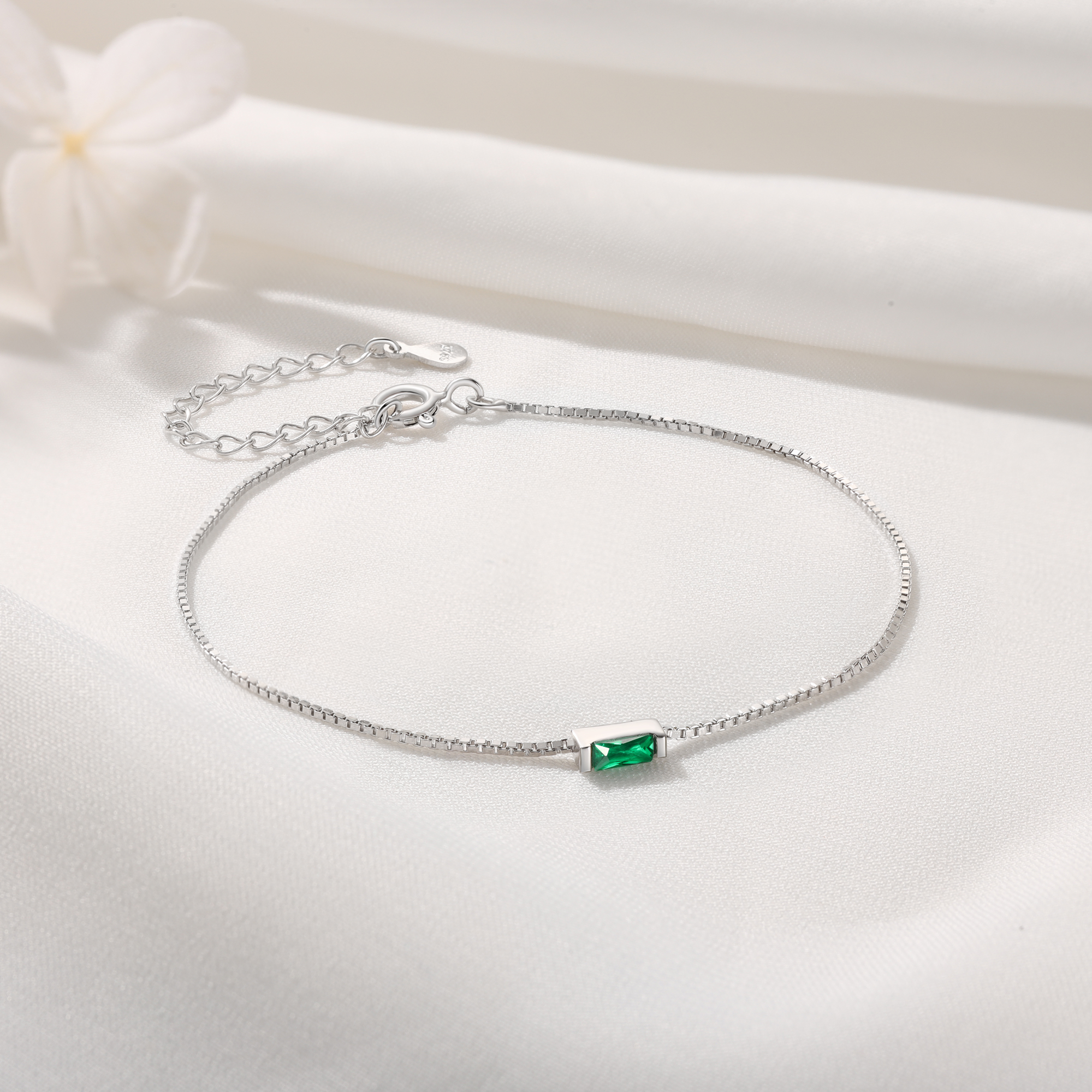 S925 SilverCustom 1 Birthstone Bracelet Gold Adjustable Bracelet Personalised Birthday Gift for Her