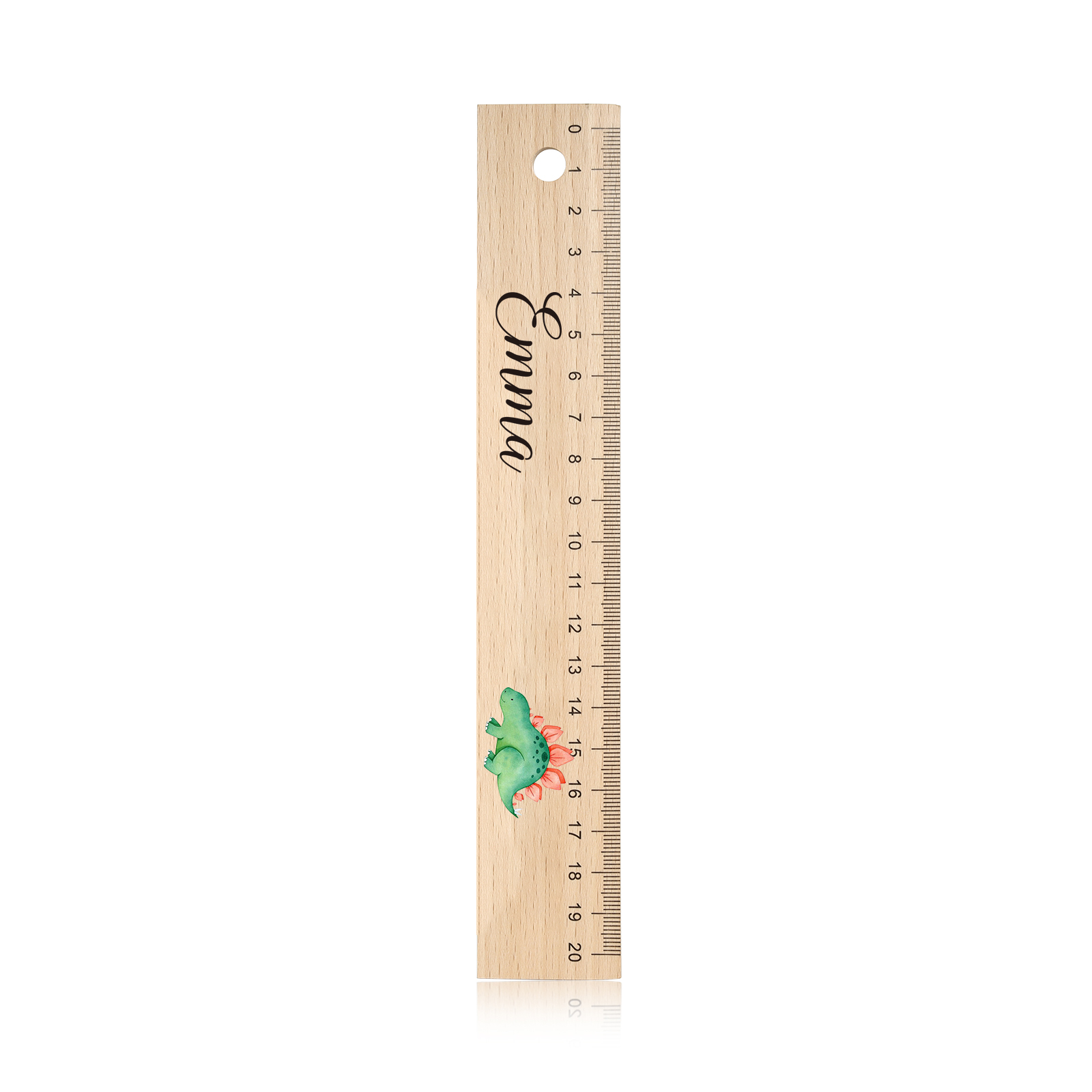 Custom 1 Name Ruler Wooden Dinosaur Ruler Back To School Gift for Boys Girls-Jessemade AU