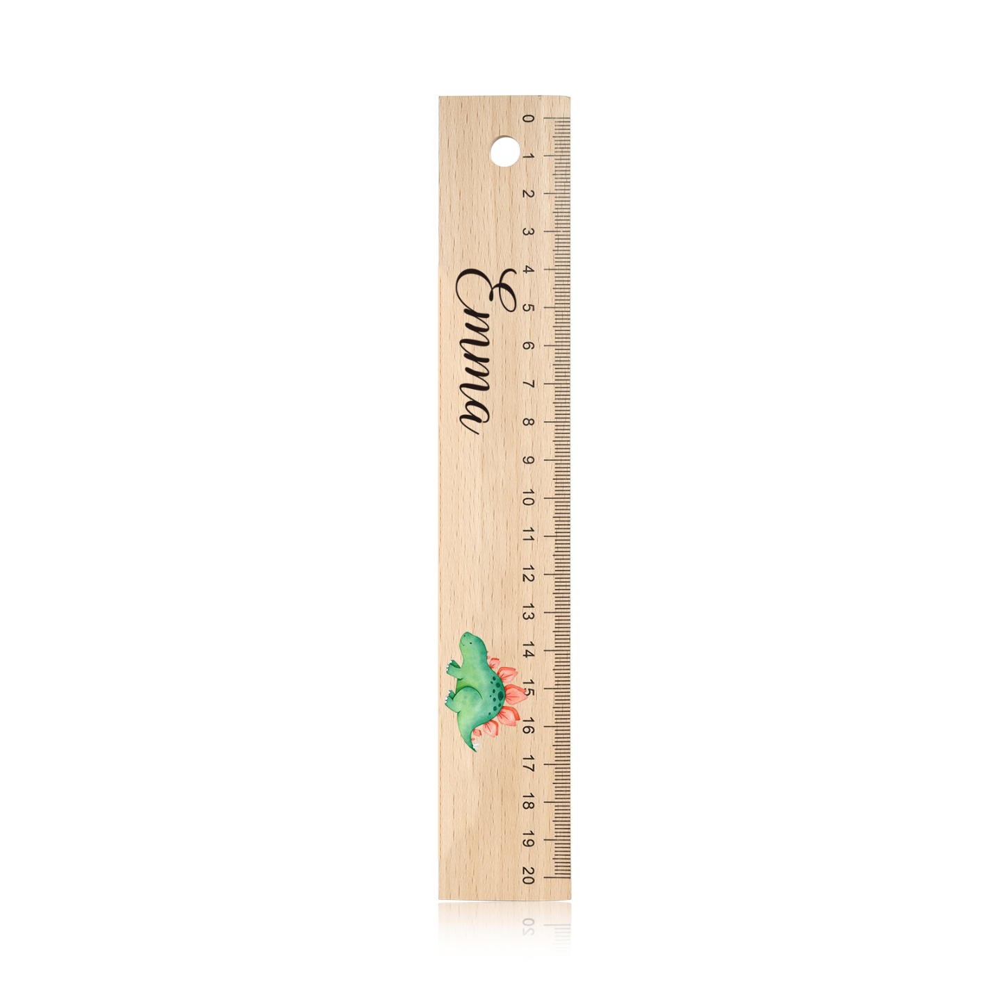 Custom 1 Name Ruler Wooden Dinosaur Ruler Back To School Gift for Boys Girls-Jessemade AU