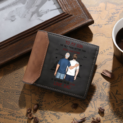 Personalised To My Son Dad Wallet Gift – With 1-10 Children’s Names & Custom Message Gift for Dad | Jessemade