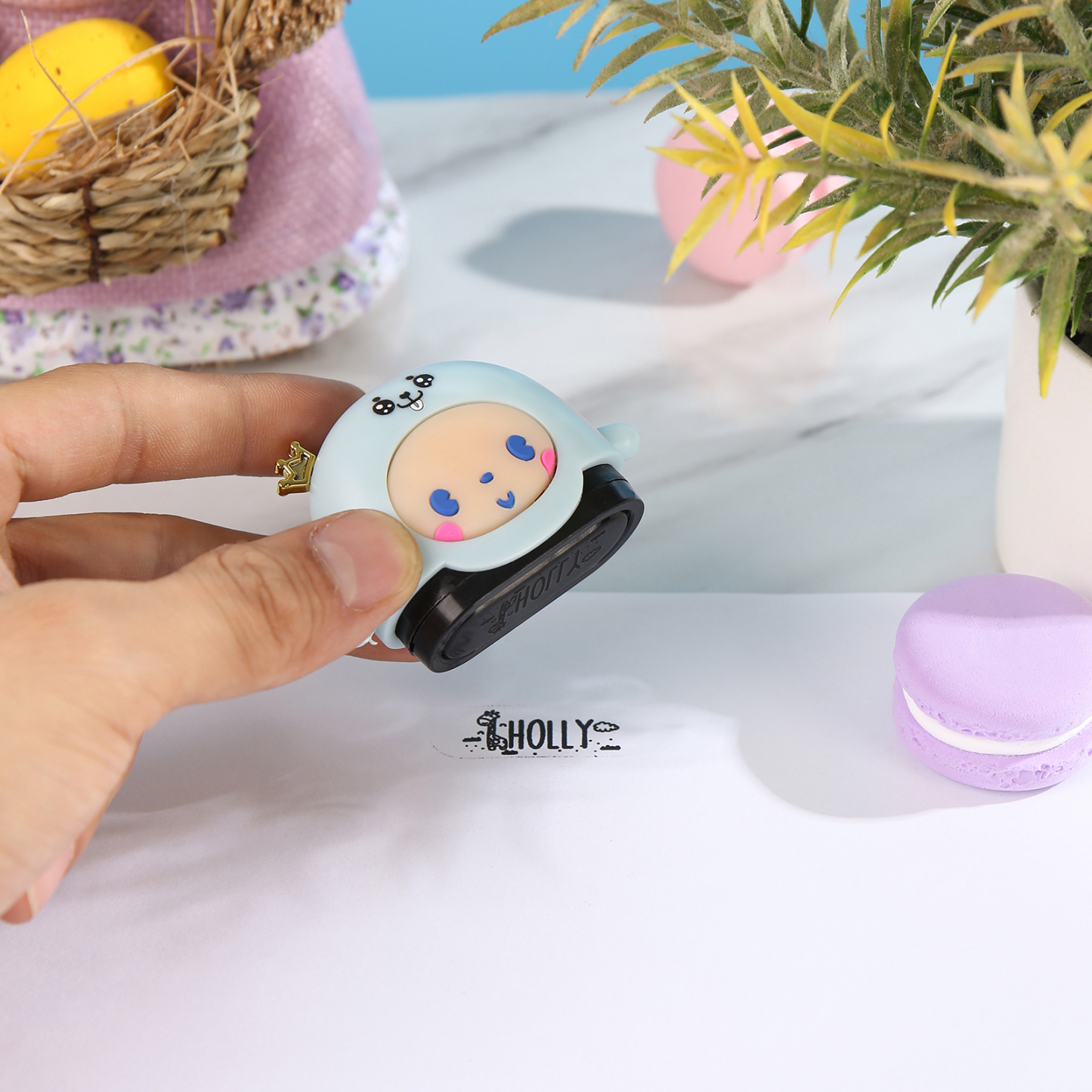 Personalised Name Stamp with Light Back-to-School Gift for Kids Black Ink-Jessemade AU