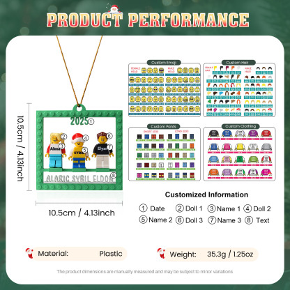 Personalised Minifigure Christmas Ornament