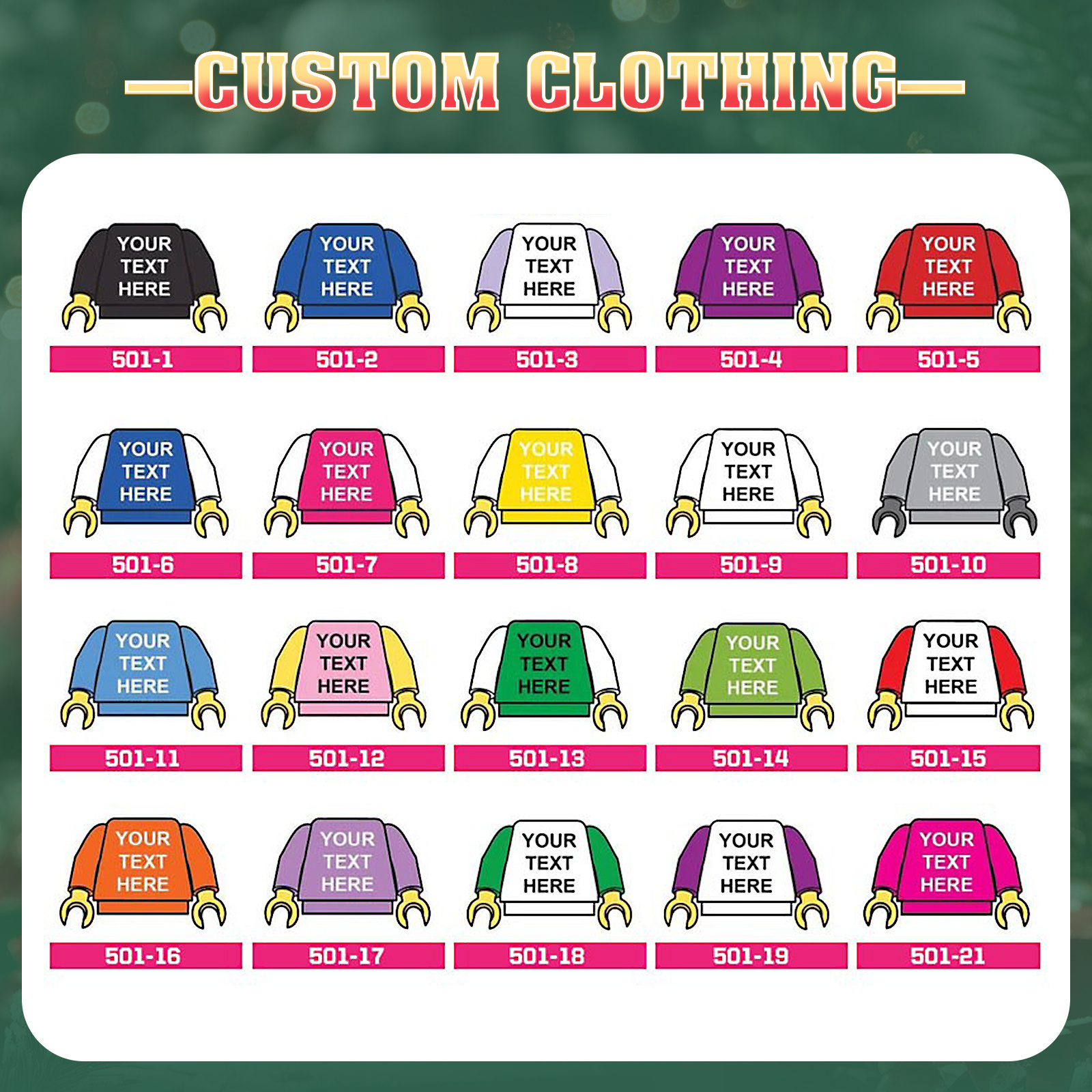 Personalised Minifigure Christmas Ornament