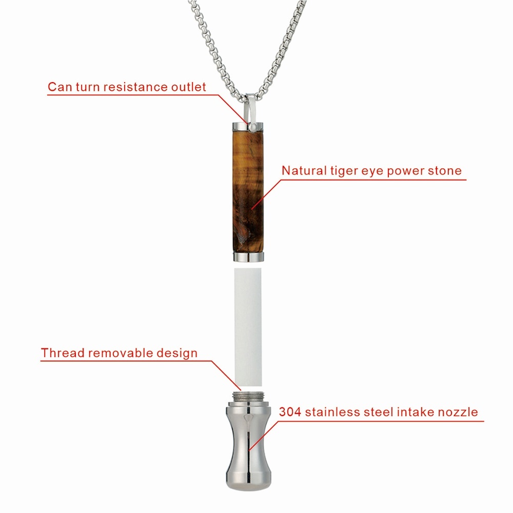 Breathing Necklace Stress Relief Meditation Necklace