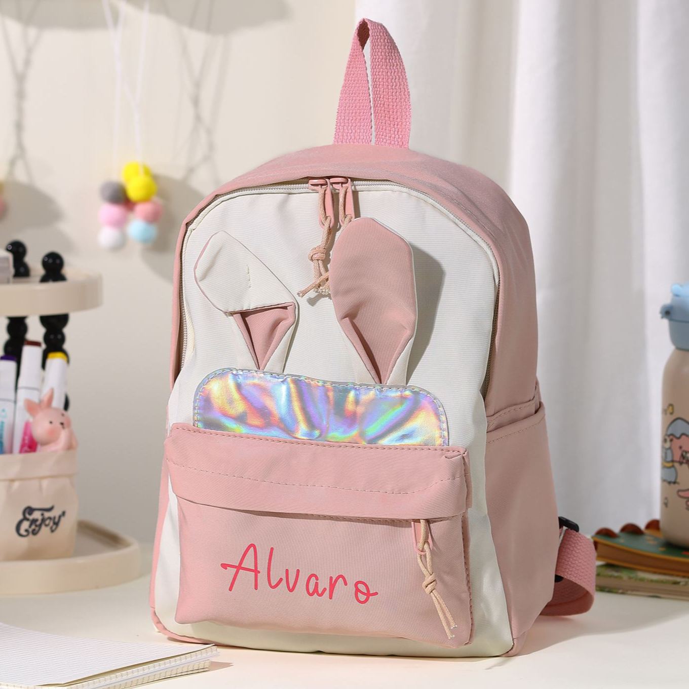 Personalised Kids Puppy Bag with Custom Name – Back to School Gift | Jessemade