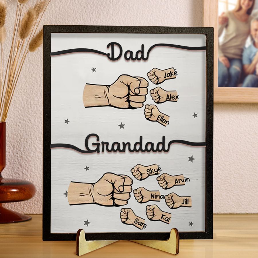 [Copy]Personalised Wooden Plaque – Custom Text & 2-8 Names, Unique Family Gift | Jessemade