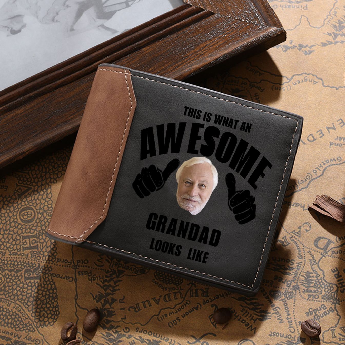 [Copy]Personalised Wallet for Dad – Custom with 2-9 Names & Title | Jessemade
