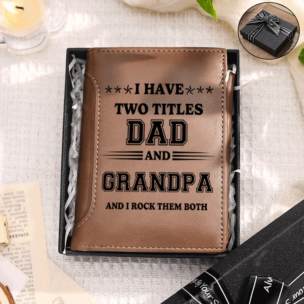 Personalised Wallet with 2-12 Printed Names for Dad and Grandpa | Grandparents' Day Gifts | Jessemade