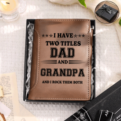 Personalised Wallet with 2-12 Printed Names for Dad and Grandpa | Grandparents' Day Gifts | Jessemade