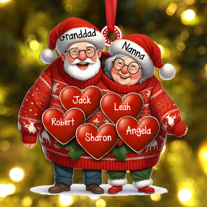 Personalised Christmas Ornament – Family Christmas Gift for Grandparents