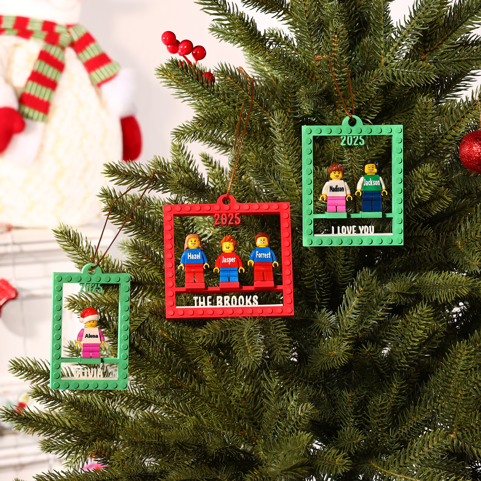 Personalised Minifigure Christmas Ornament