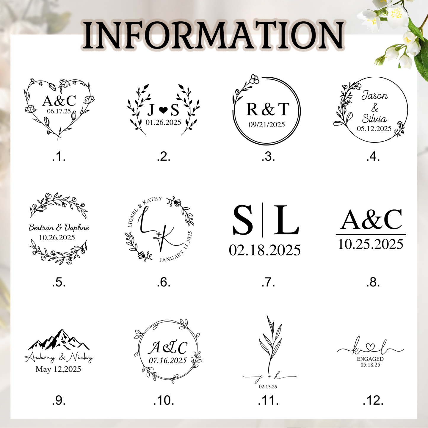 Personalised Ceramic Mug Customisable Wedding Cup for Couples Anniversary