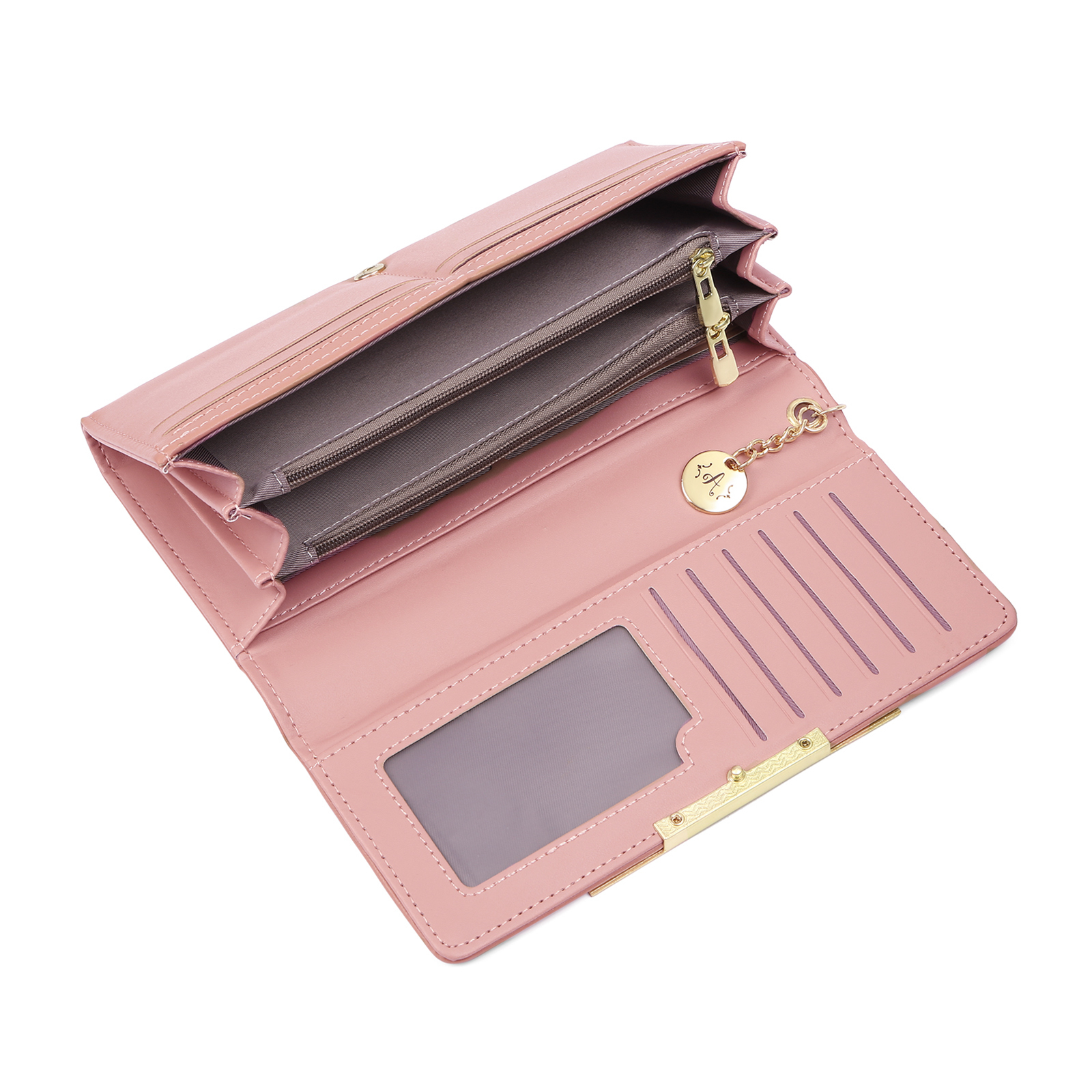 Personalised 2-6 Names Pink Family Tree PU Leather Wallet For Mum