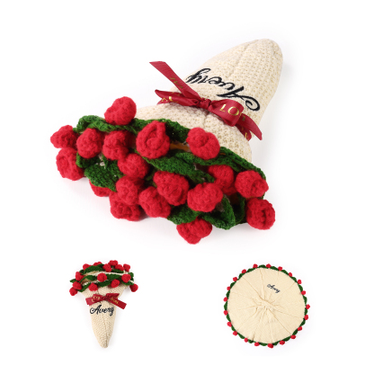 Personalised Crochet Flower Blanket Custom Name Birthday Gift for Her | Jessemade