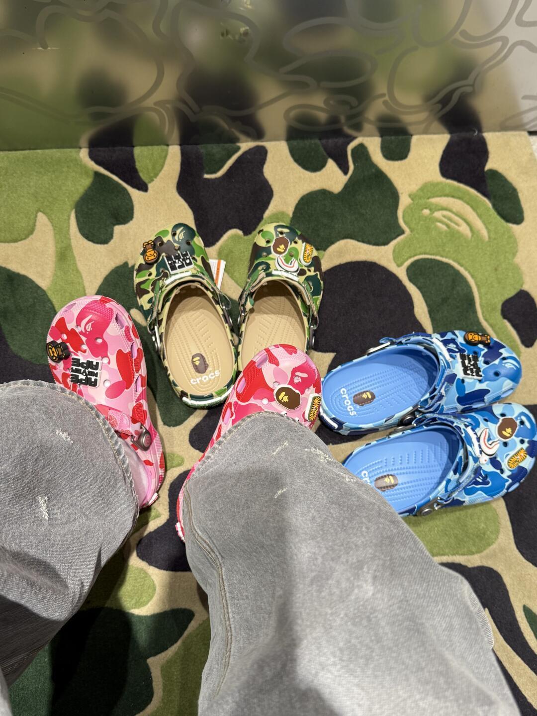 Crocs×Bape 洞洞鞋