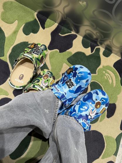 Crocs×Bape 洞洞鞋