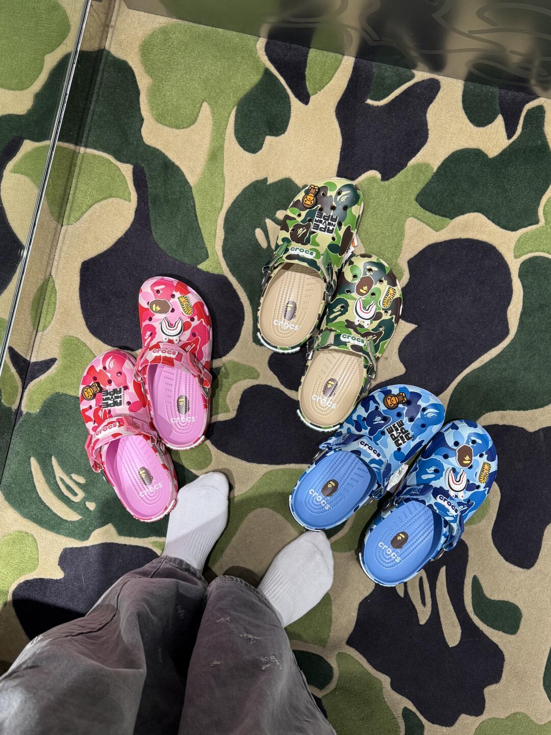 Crocs×Bape 洞洞鞋