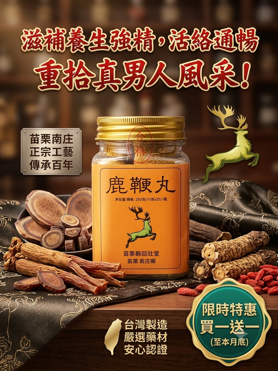 【回壯堂鎮店之寶】高濃度鹿鞭丸