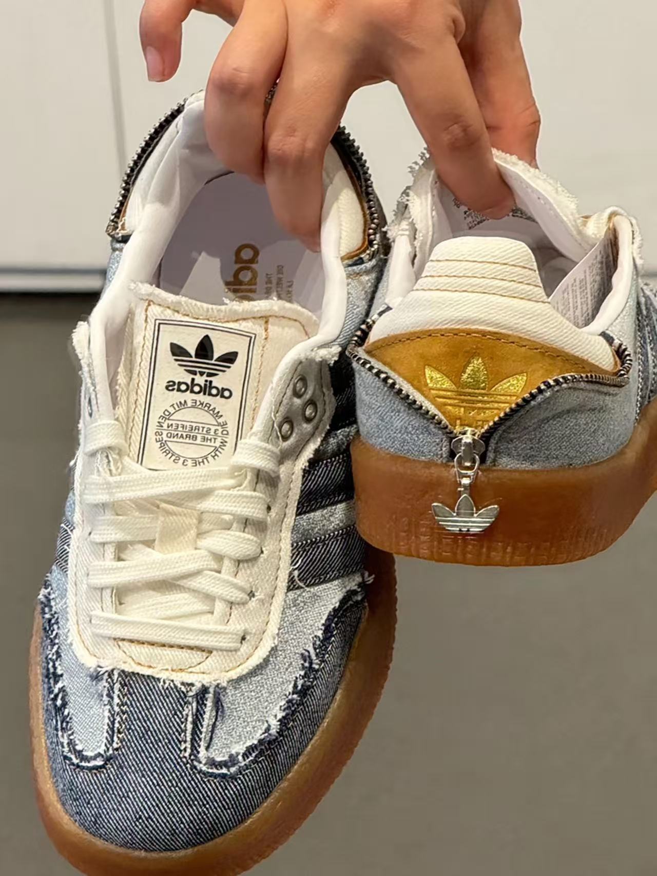 [Copy]adidas ×atmos SAMBAE 丹寧牛仔