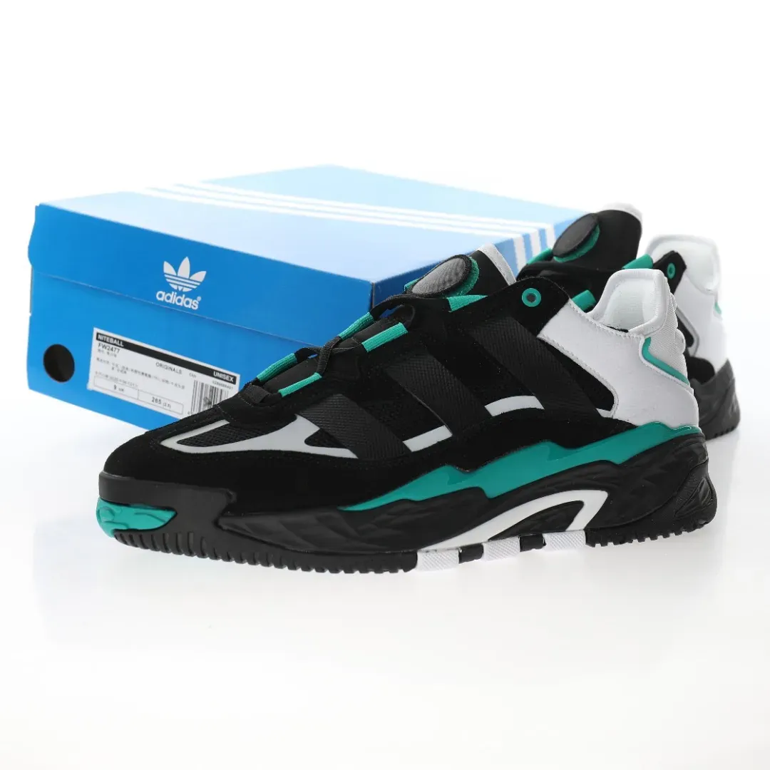 Adidas Originals Niteball"Black/Gold/Duck Bill Green