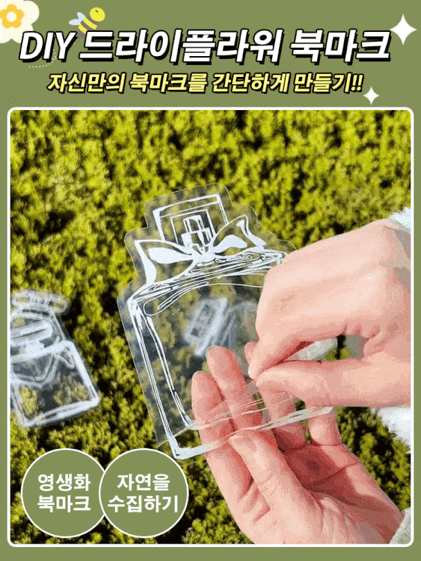 재미있는 DIY 드라이 플라워 북마크