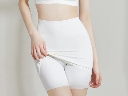 여름 초박형 하이웨이스트 복부 보정 및 힙업 4부 속바지