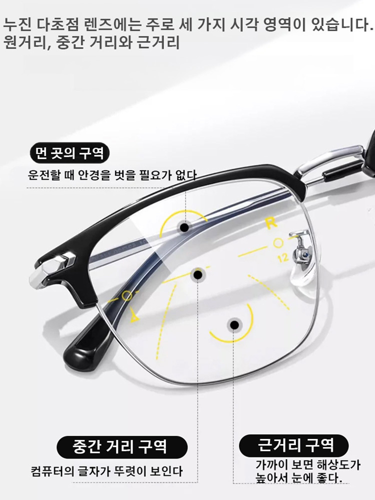 스마트 줌 블루 라이트 차단 노안경