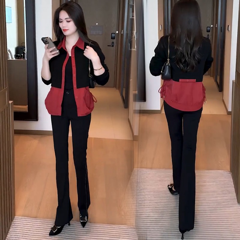 스타일리시 루즈핏 여성용 기모 재킷