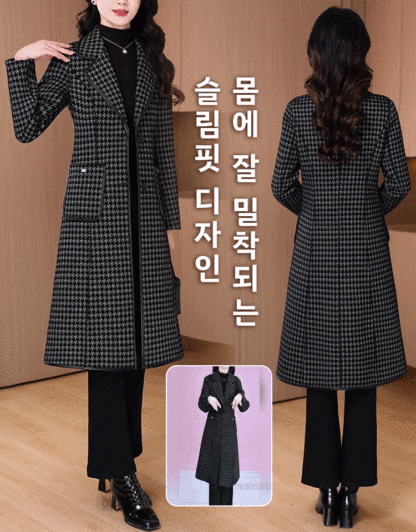 여성용 럭셔리 양면 착용 트렌치코트