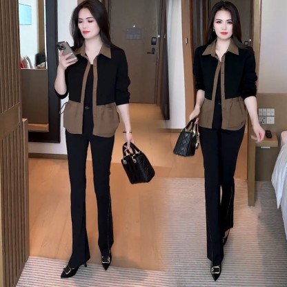 스타일리시 루즈핏 여성용 기모 재킷