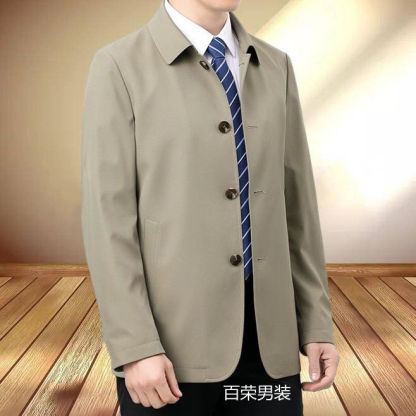중년 남성 얇은 자켓