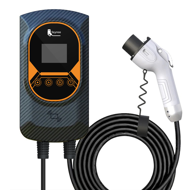 feyree EV Charger GB/T Socket EVSE Wallbox 32A 22KW 3Phase 16A 11KW Electric Vehicle APP Control Charging Station 7.6KW 5m Cable